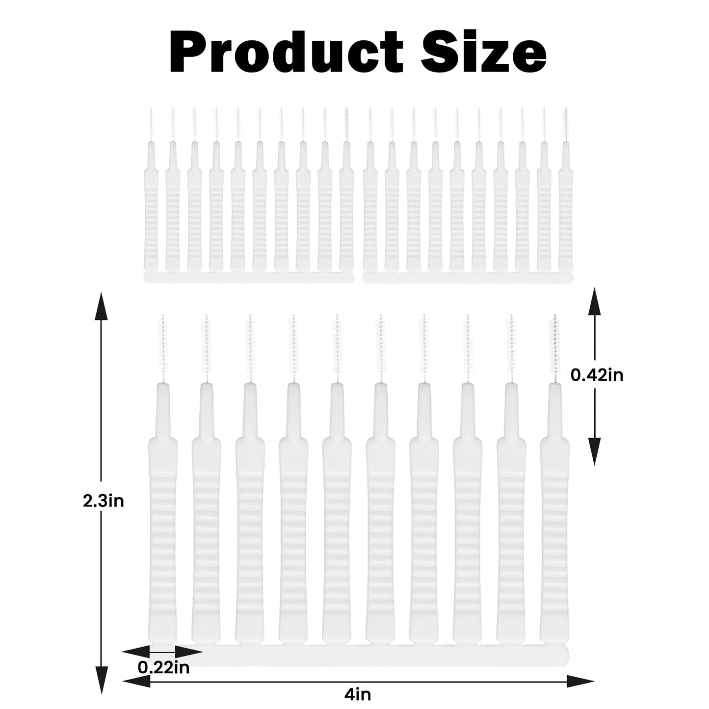 30 Counts Multi-Function Small Gap Shower Head Cleaner Picks