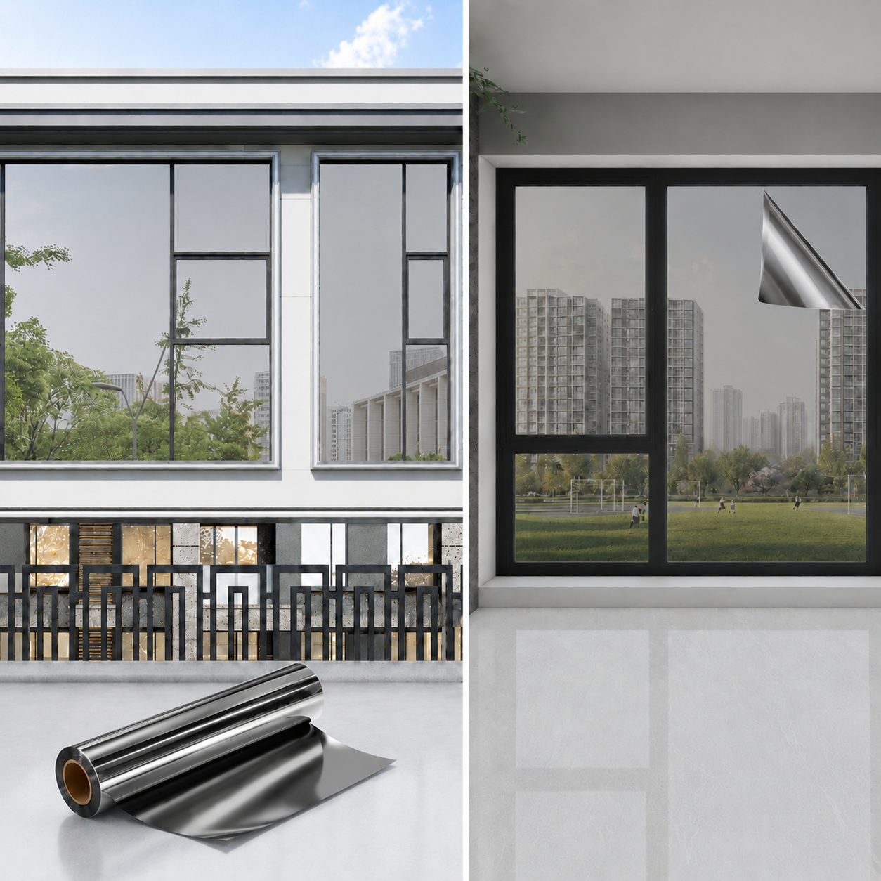 🔥 Over 50% OFF NOW🔥 One-Way Mirror Window Film for Daytime Privacy, UV Protection 🪟✨