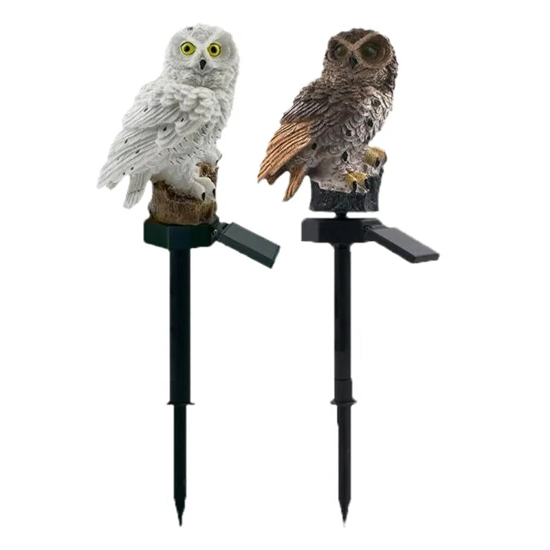 ✨Solar Powered Owl Resin Lamp🦉Vintage Lovely Ambient Ornament Multi-scene Home & Courtyard Decorations