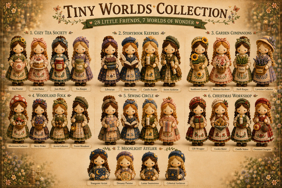 ๐Last Day:75% OFF๐งต Tiny Worlds Collection โ Patchwork DIY Kit Series