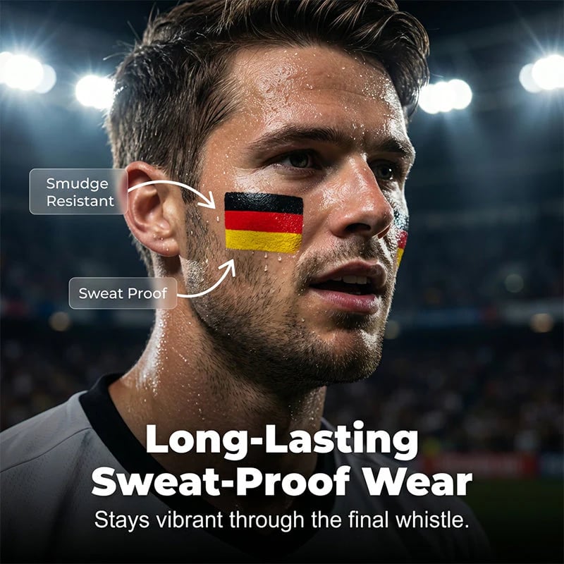 ⚽🏆Buy 1 get 1 free🎉National Flag Face Paint Stick for Sports Fans!
