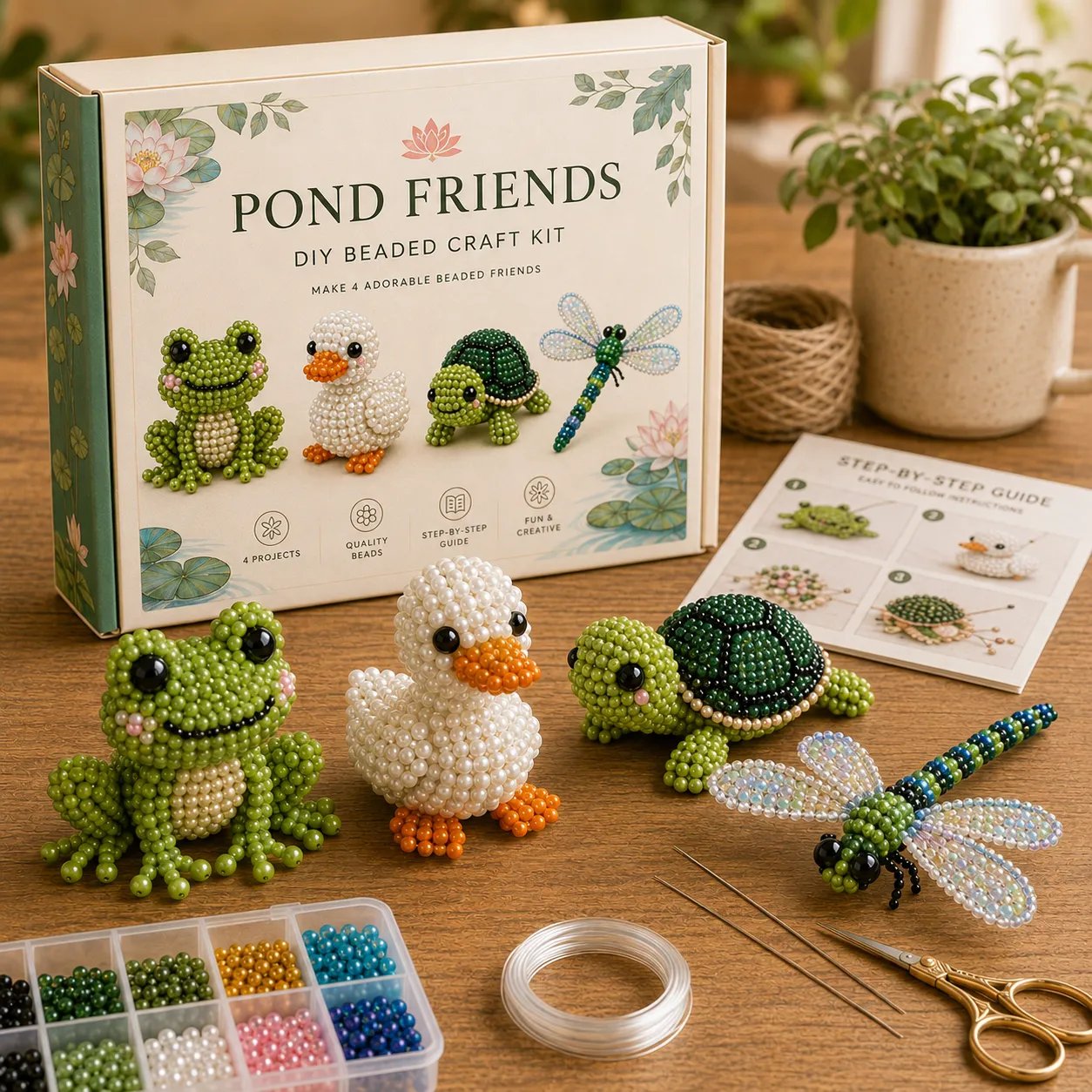 HOT🧵✨ Tiny 3D Beaded Animal DIY Kit