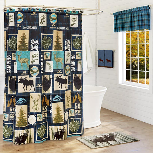 Mossy Oak Never Stop Exploring Shower Curtain or Hooks