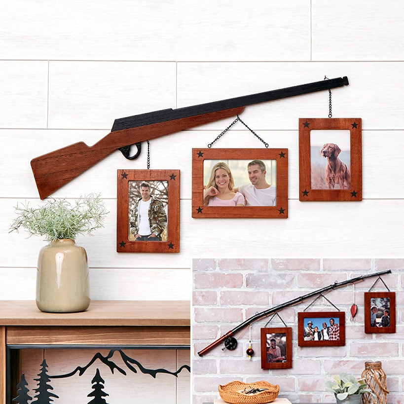 Fishing Themed Decor with Hanging Frames