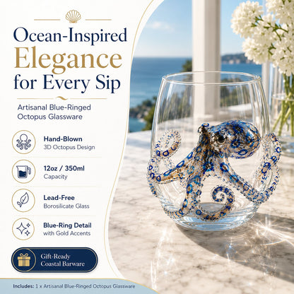 🎁 The Perfect Beach House Gift🌊3D Animal Artisan Glassware Collection