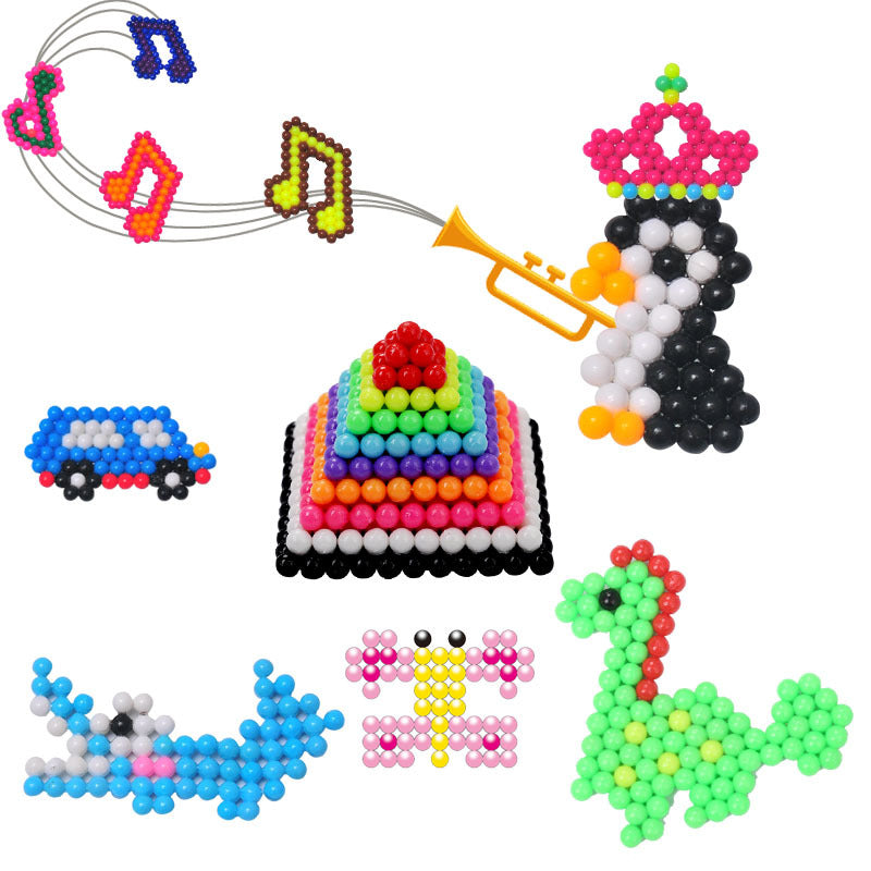 Magic Water Beads Puzzle Toys-Creative DIY Mosaic Crafts for Kids Ages 3+