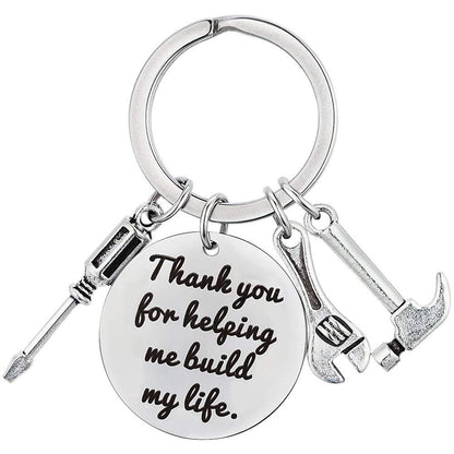 Father's Day Keychain with Hammer, Wrench, Screwdriver