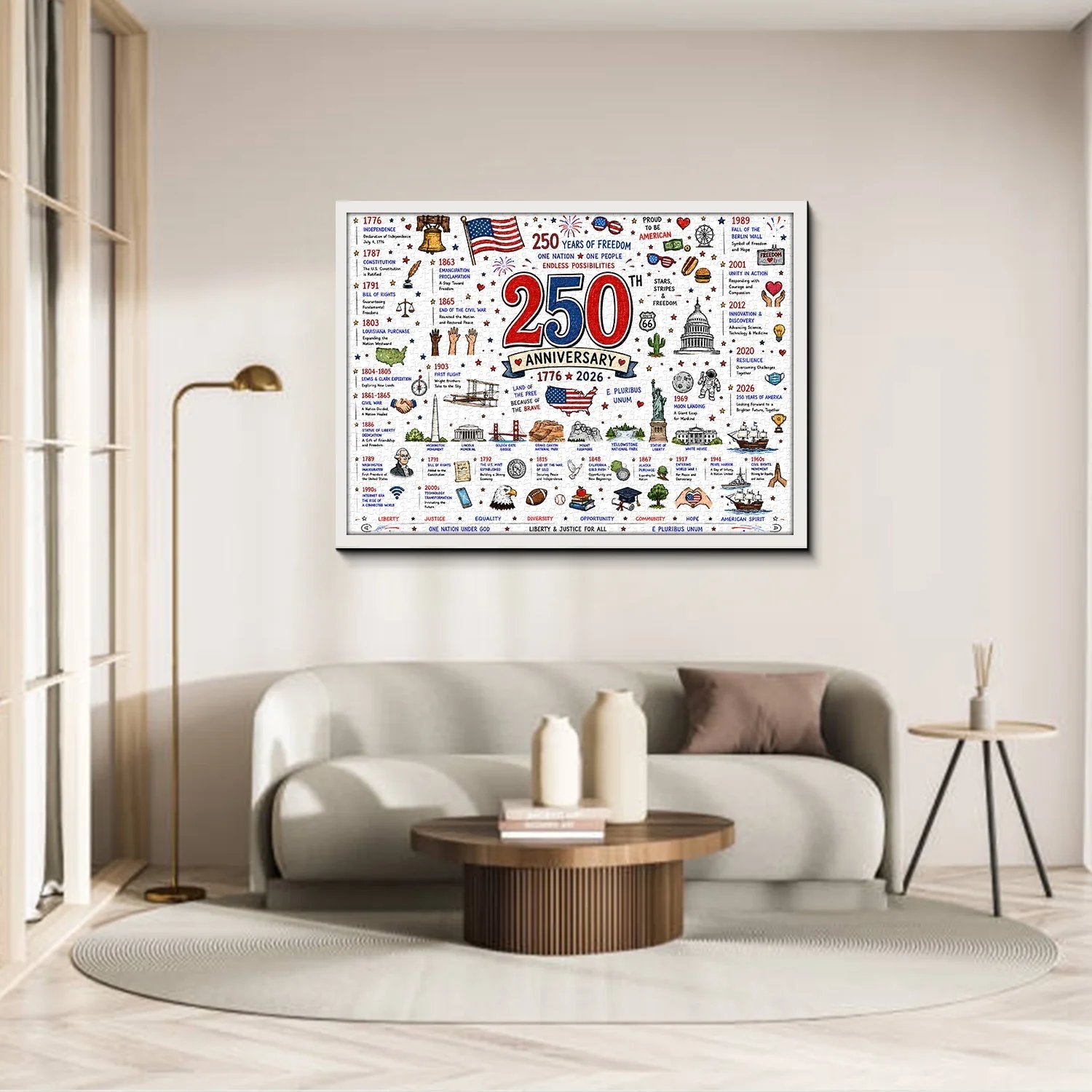🧩 Patriotic America Jigsaw Puzzle 1000 Pieces 🎁 Buy 2 Free Shipping