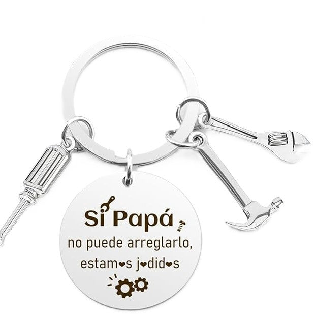 Father's Day Keychain with Hammer, Wrench, Screwdriver