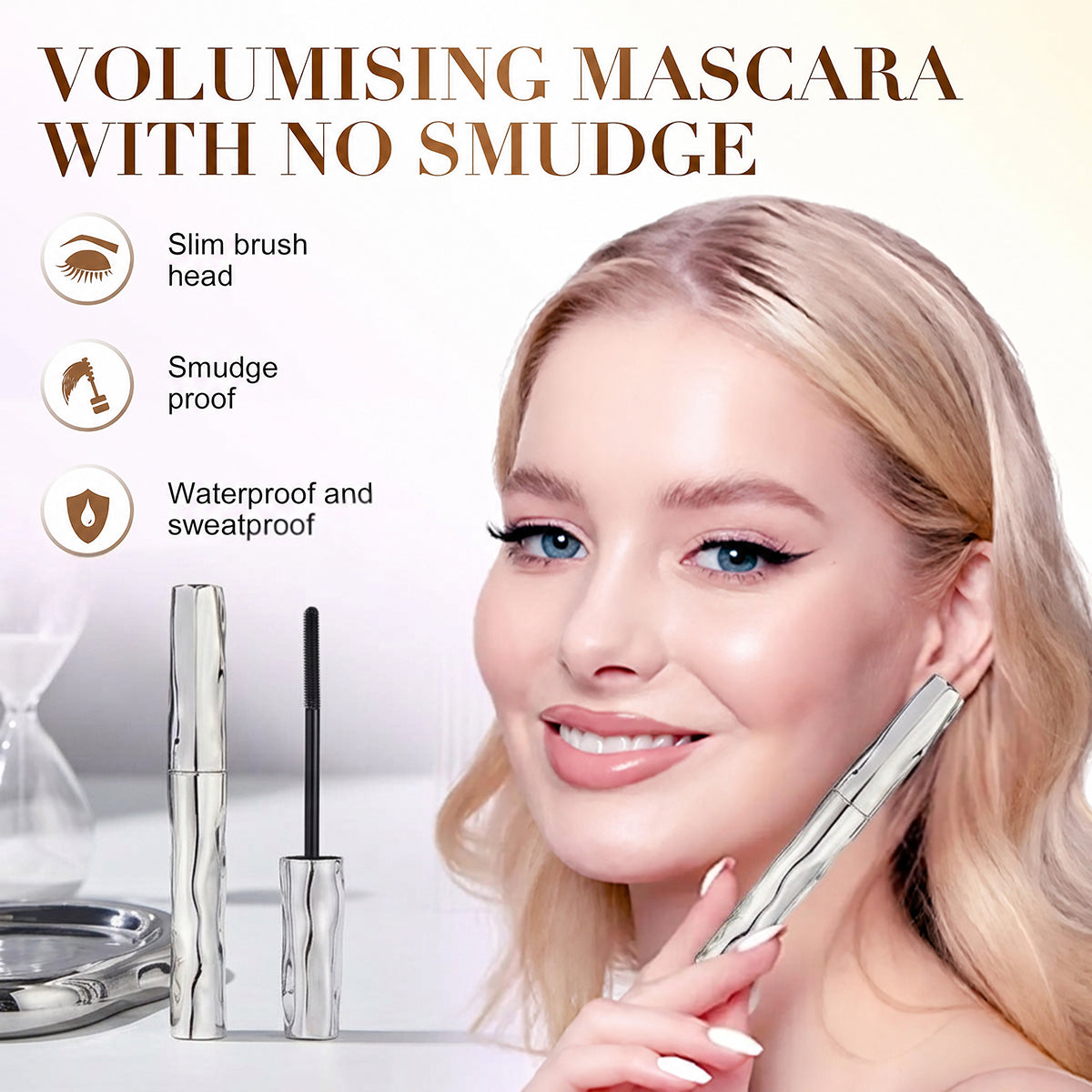 🎁Summer Necessary Sale🤩Lengthening And Curling Long-lasting Mascara, Waterproof & Sweatproof