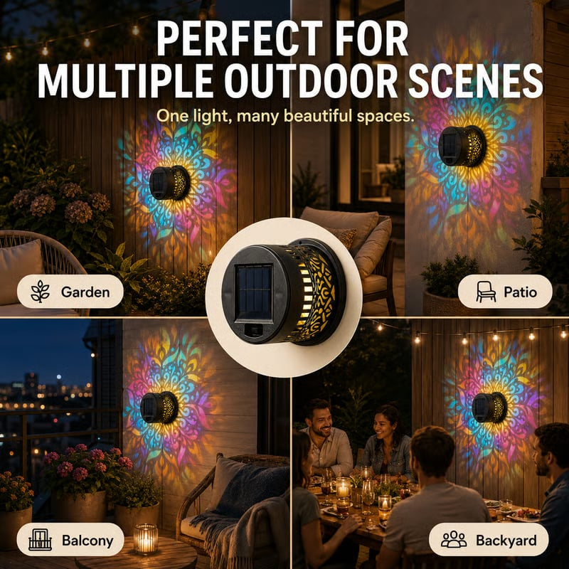 Solar Fence Lights Metal Solar Powered