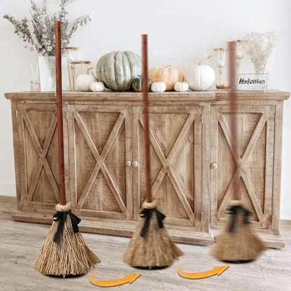 🔥Early Halloween Offer👻 Floating Witch's Broom – Eerie Laughs & Hypnotic Dance at Your Command! 🎃