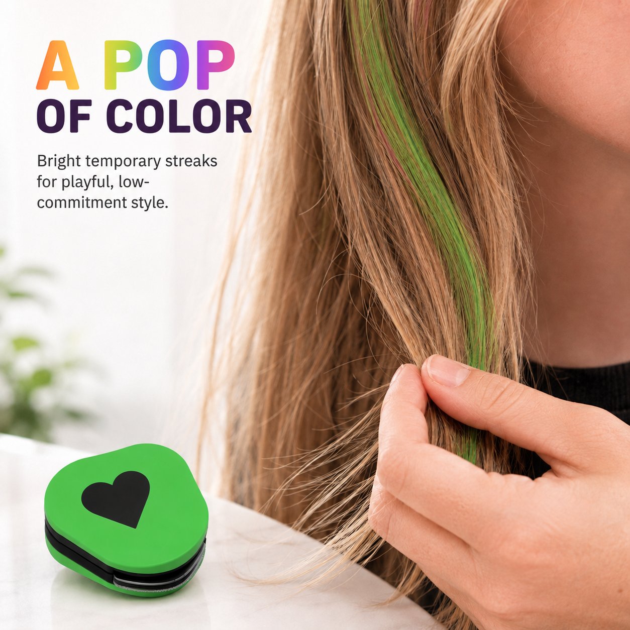 🔥 Last Day 49% OFF-🌈 12-Color Temporary Hair Chalk Applicator Set