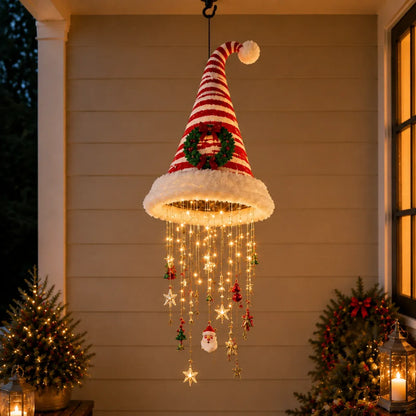 🎅Glowing Santa Hat Chandelier – Make Your Home Sparkle This Christmas! 49% OFF LAST DAY