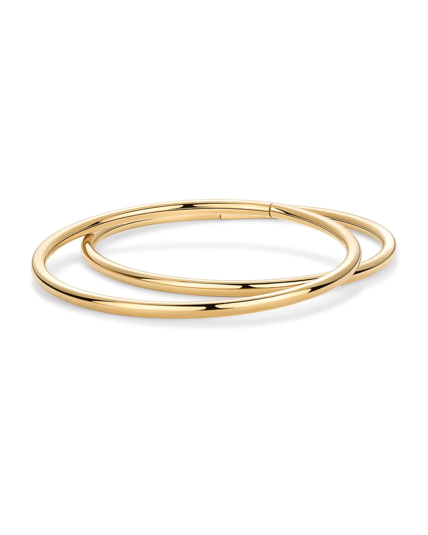 Gold Plated Bangle Bracelet for Women - Classic & Lightweight