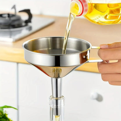 👨‍🍳Premium Food Grade Stainless Steel Funnel with Food Filter Strainer