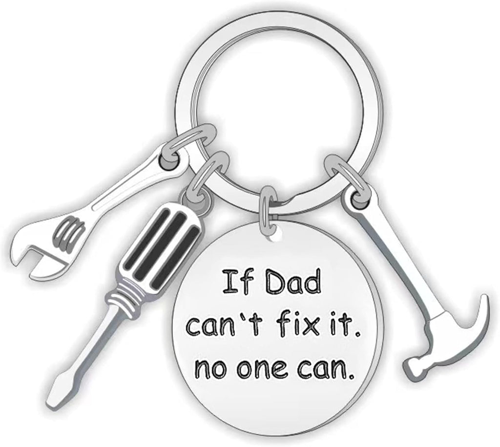 Father's Day Keychain with Hammer, Wrench, Screwdriver