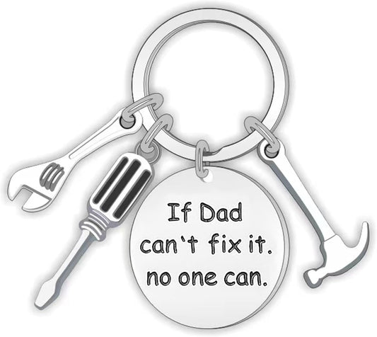 Father's Day Keychain with Hammer, Wrench, Screwdriver