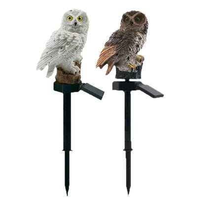 ✨Solar Powered Owl Resin Lamp🦉Vintage Lovely Ambient Ornament Multi-scene Home & Courtyard Decorations