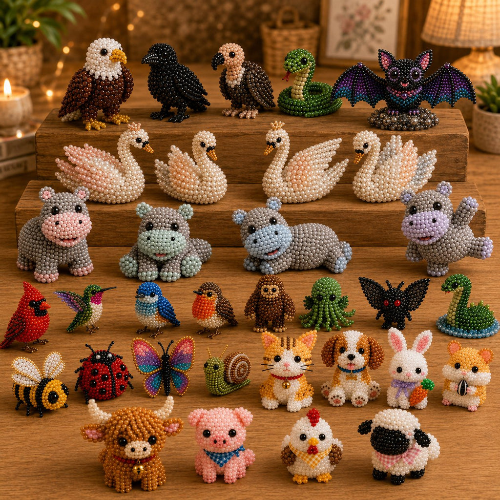 HOT🧵✨ Tiny 3D Beaded Animal DIY Kit