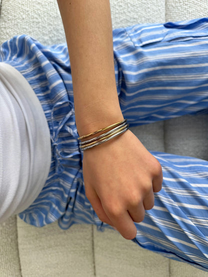 Gold Plated Bangle Bracelet for Women - Classic & Lightweight