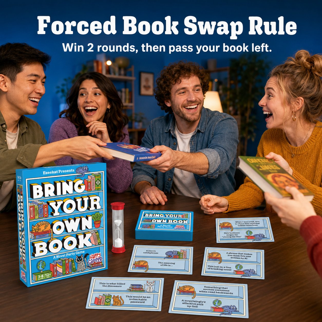 Bring Your Own Book: A Novel Party Game 📚🐱