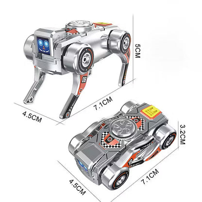 2-in-1 Fidget Spinner Mechanical Dog, Wind-Up Mecha Transforming Toy