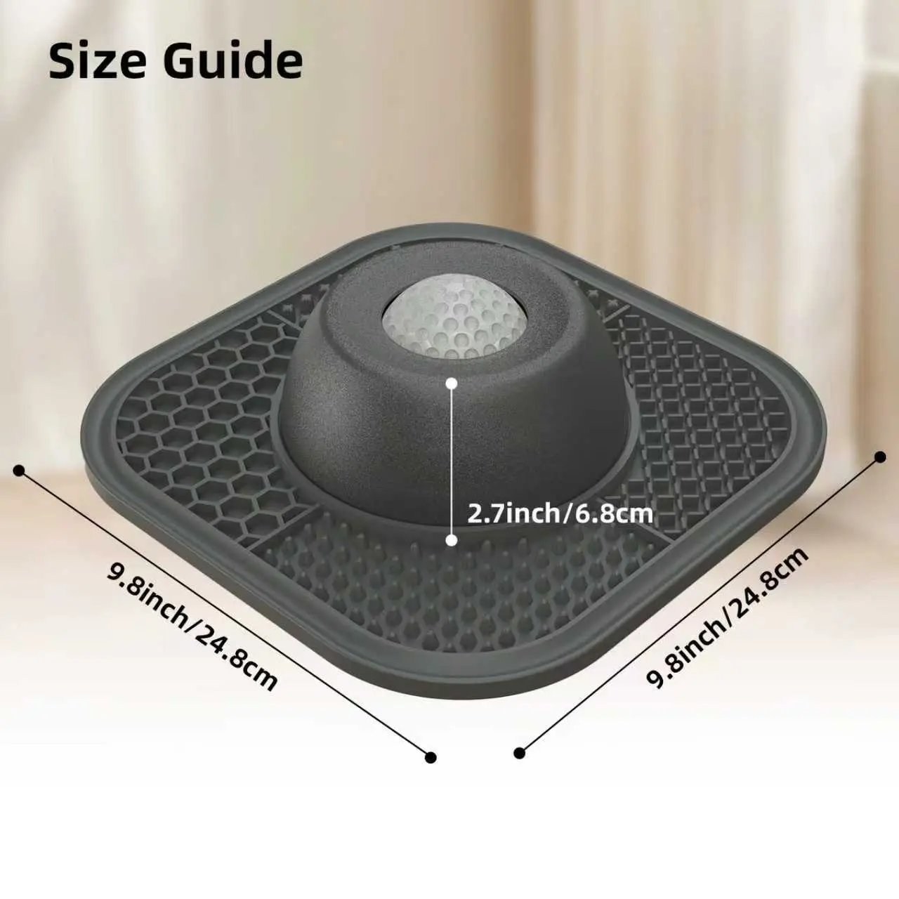 Anti-Slip Slow Feeder Lick Bowl with Built-in Ball – 3/4 Cup for Liquid Treats, Bone Broth & Yogurt – for All Dog Breeds