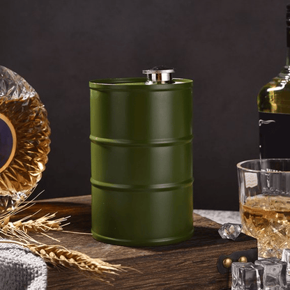 🛢️ Oil Drum Wine Jug – Industrial Style for Your Home Bar
