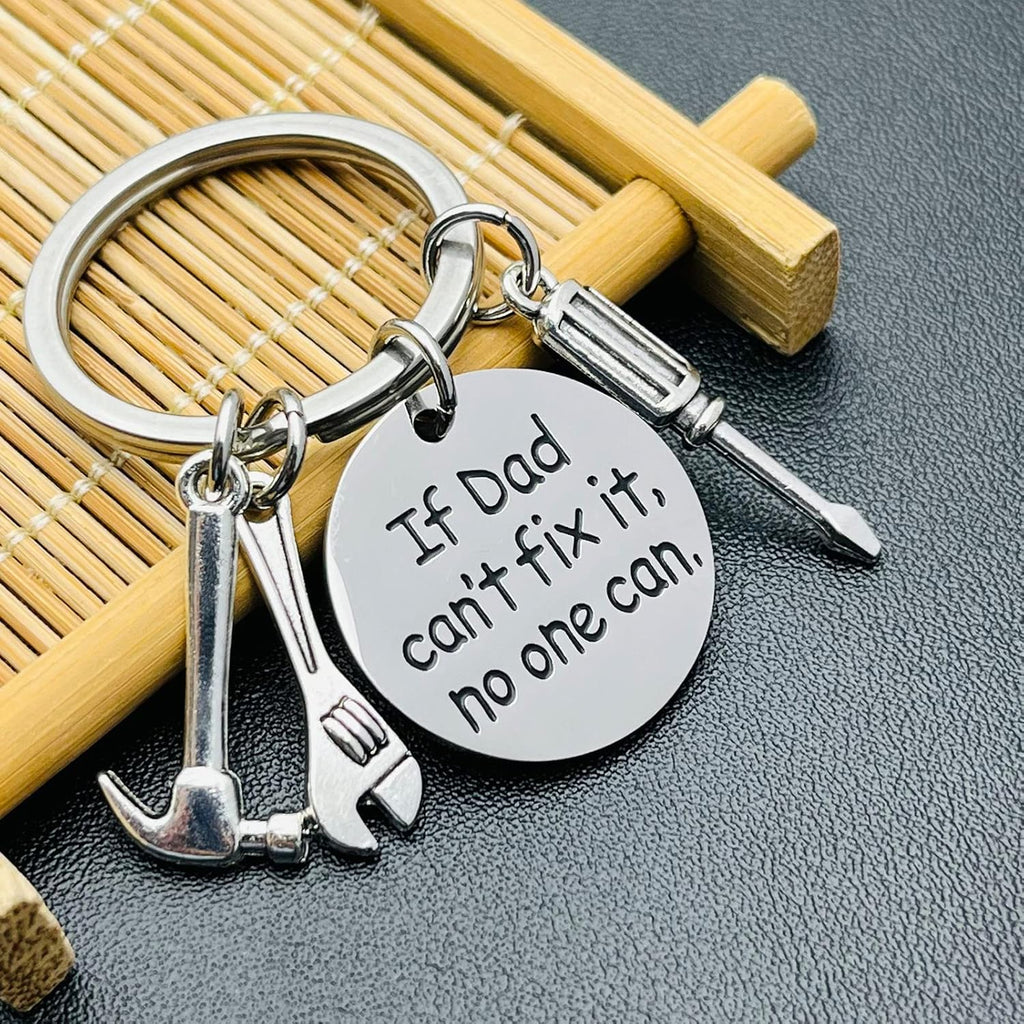 Father's Day Keychain with Hammer, Wrench, Screwdriver