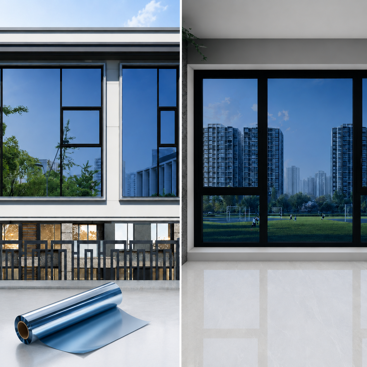 🔥 Over 50% OFF NOW🔥 One-Way Mirror Window Film for Daytime Privacy, UV Protection 🪟✨