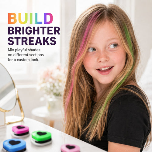 🔥 Last Day 49% OFF-🌈 12-Color Temporary Hair Chalk Applicator Set