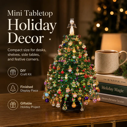 🎄 DIY Beaded Christmas Tree Kit – Create Your Own Sparkling Holiday Decoration