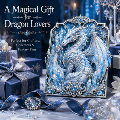🐉 3D Layered Dragon Diamond Painting Kit, 5 Styles Fantasy Crystal Pearl Drill DIY Art Decor 25×30cm