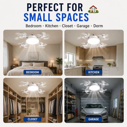 2-in-1 LED Ceiling Fan Light – Just Screw It In