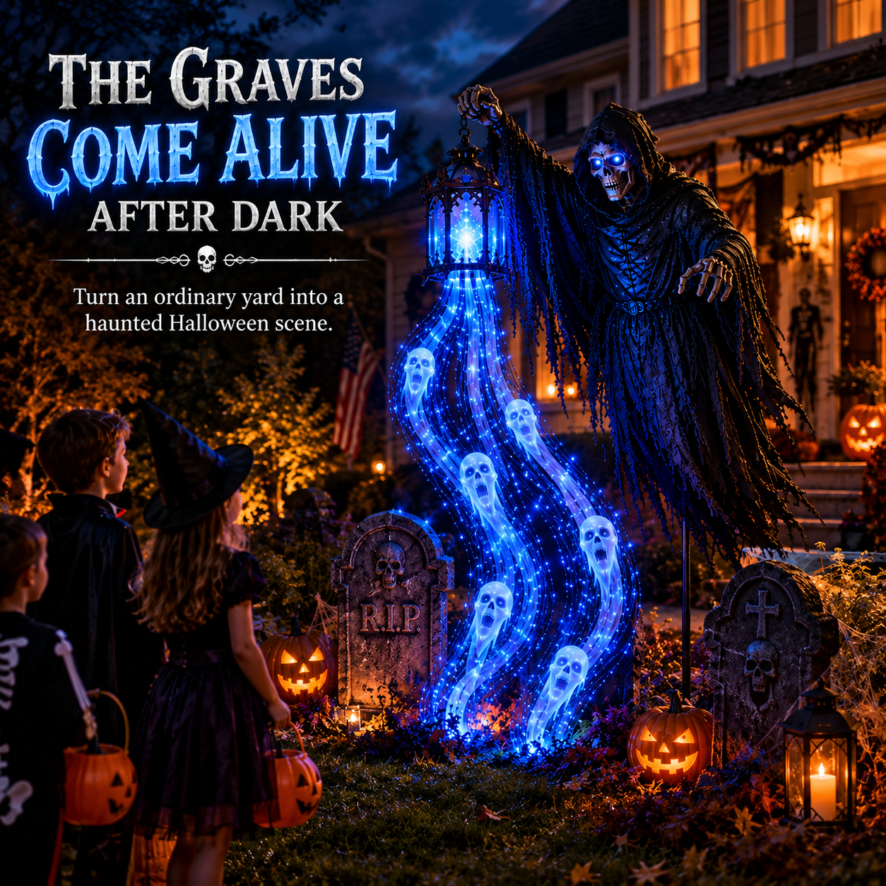 🔥 Today Only: 49% OFF 🔥Animated Halloween Soul Harvester Garden Light Collection💀