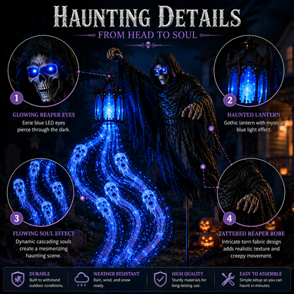 🔥 Today Only: 49% OFF 🔥Animated Halloween Soul Harvester Garden Light Collection💀