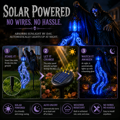 🔥 Today Only: 49% OFF 🔥Animated Halloween Soul Harvester Garden Light Collection💀