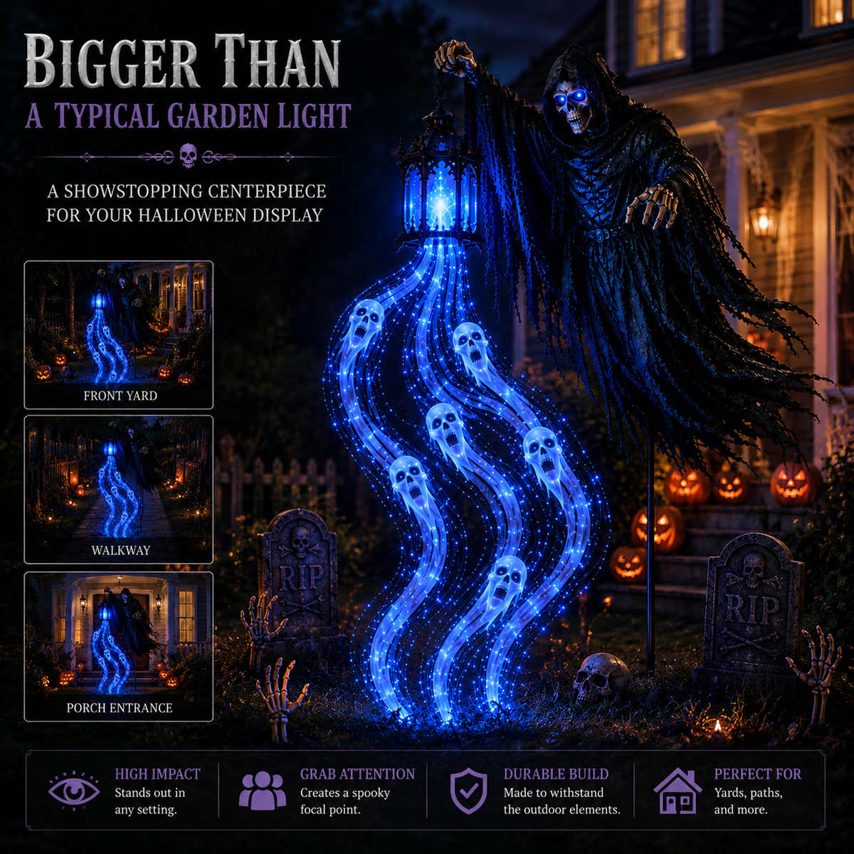 🔥 Today Only: 49% OFF 🔥Animated Halloween Soul Harvester Garden Light Collection💀