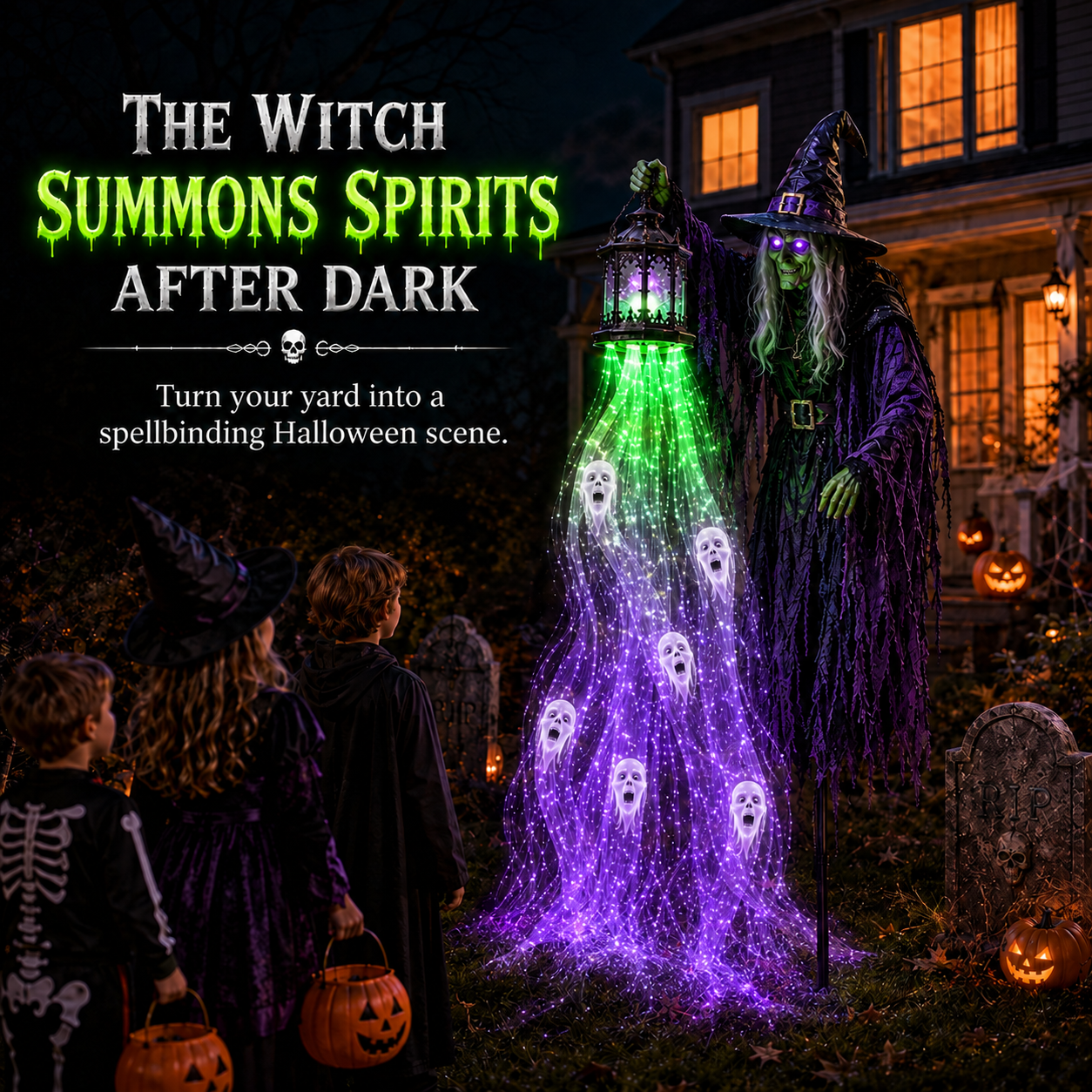 🔥 Today Only: 49% OFF 🔥Animated Halloween Soul Harvester Garden Light Collection💀
