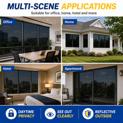 🔥 Over 50% OFF NOW🔥 One-Way Mirror Window Film for Daytime Privacy, UV Protection 🪟✨