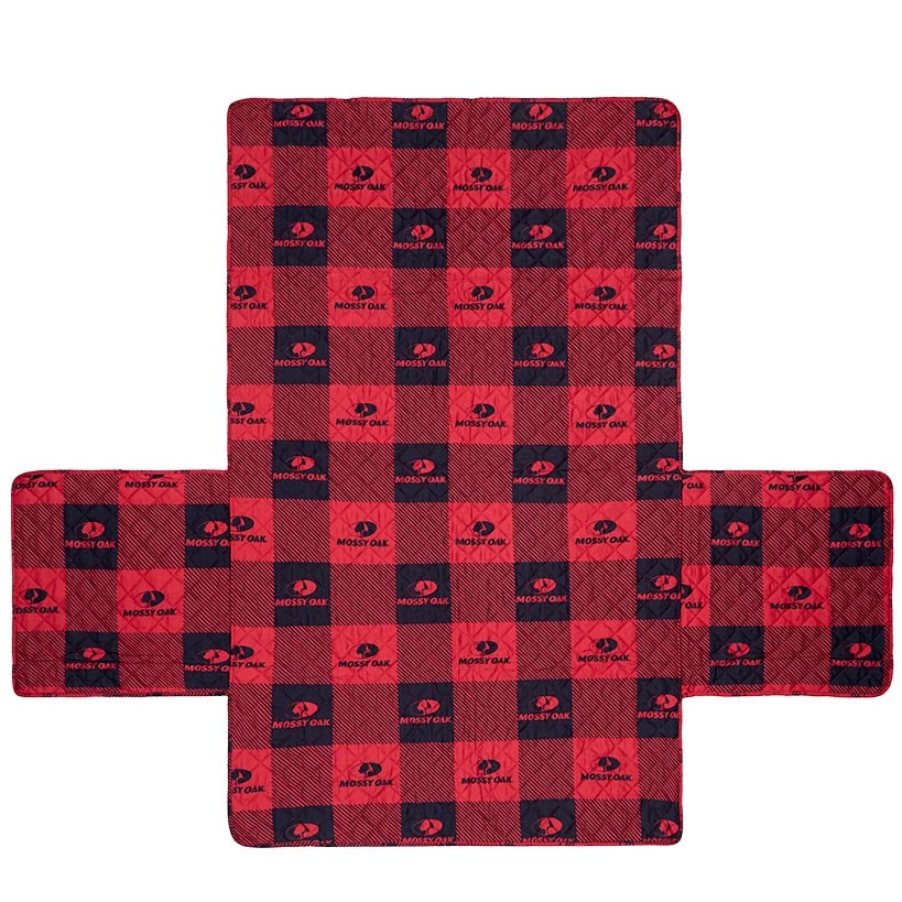Mossy Oak Red Buffalo Logo Quilted Furniture Cover Chair, Loveseat, Sofa
