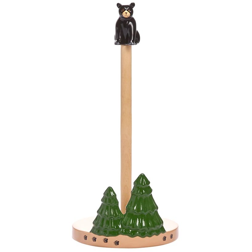 Lodge Kitchen Decor - Sponge Holder, Paper Towel Holder, Salt & Pepper