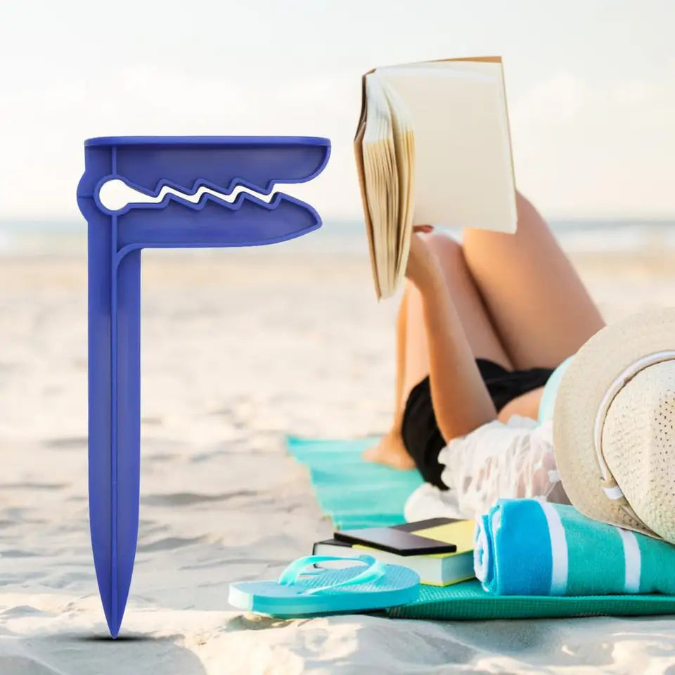 Beach Towel Clips – Heavy-Duty Windproof Holders for Beach Chairs, Pool Loungers & Camping Mats (4-Pack)