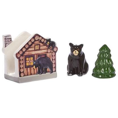 Lodge Kitchen Decor - Sponge Holder, Paper Towel Holder, Salt & Pepper