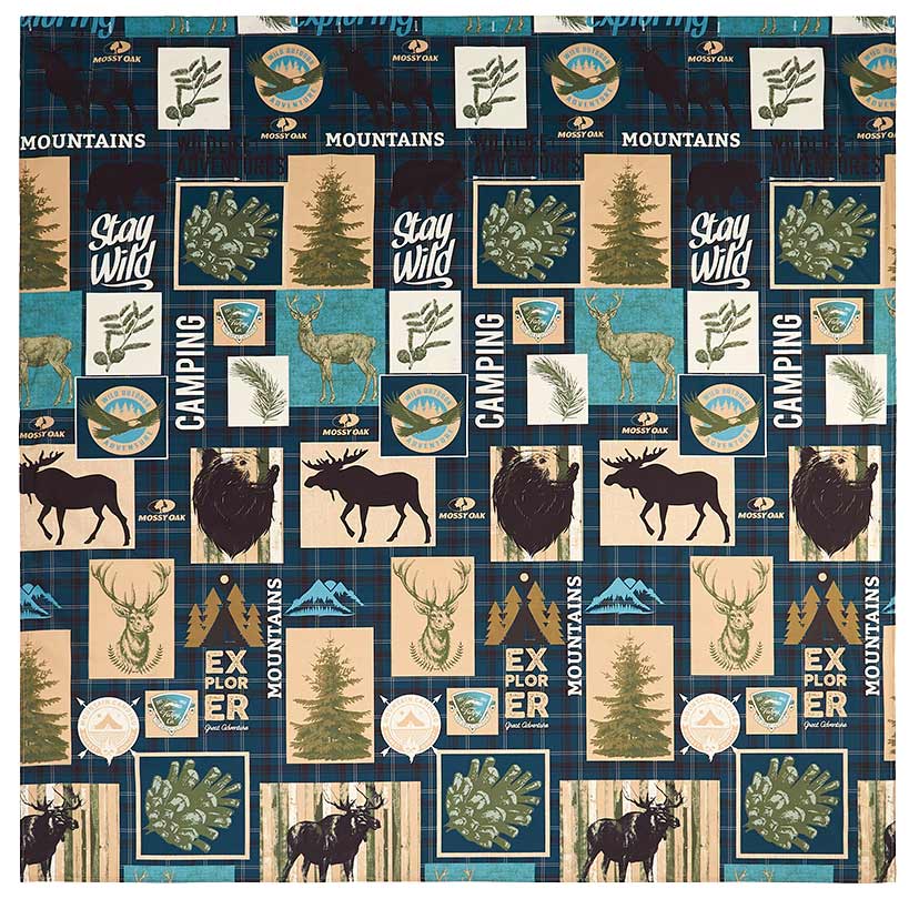 Mossy Oak Never Stop Exploring Shower Curtain or Hooks