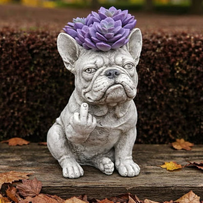 🔥Grumpy French Bulldog Planter