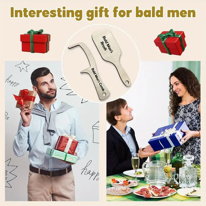 Father's Day Gift-Funny Bald Men Comb Set