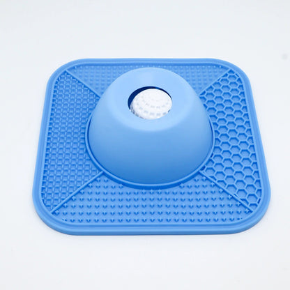 Anti-Slip Slow Feeder Lick Bowl with Built-in Ball – 3/4 Cup for Liquid Treats, Bone Broth & Yogurt – for All Dog Breeds