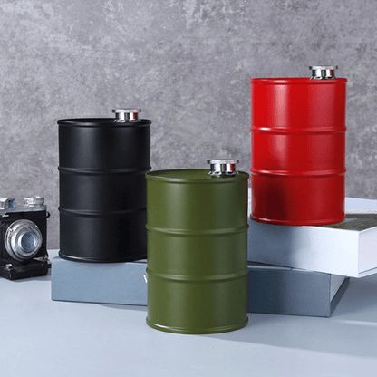 🛢️ Oil Drum Wine Jug – Industrial Style for Your Home Bar